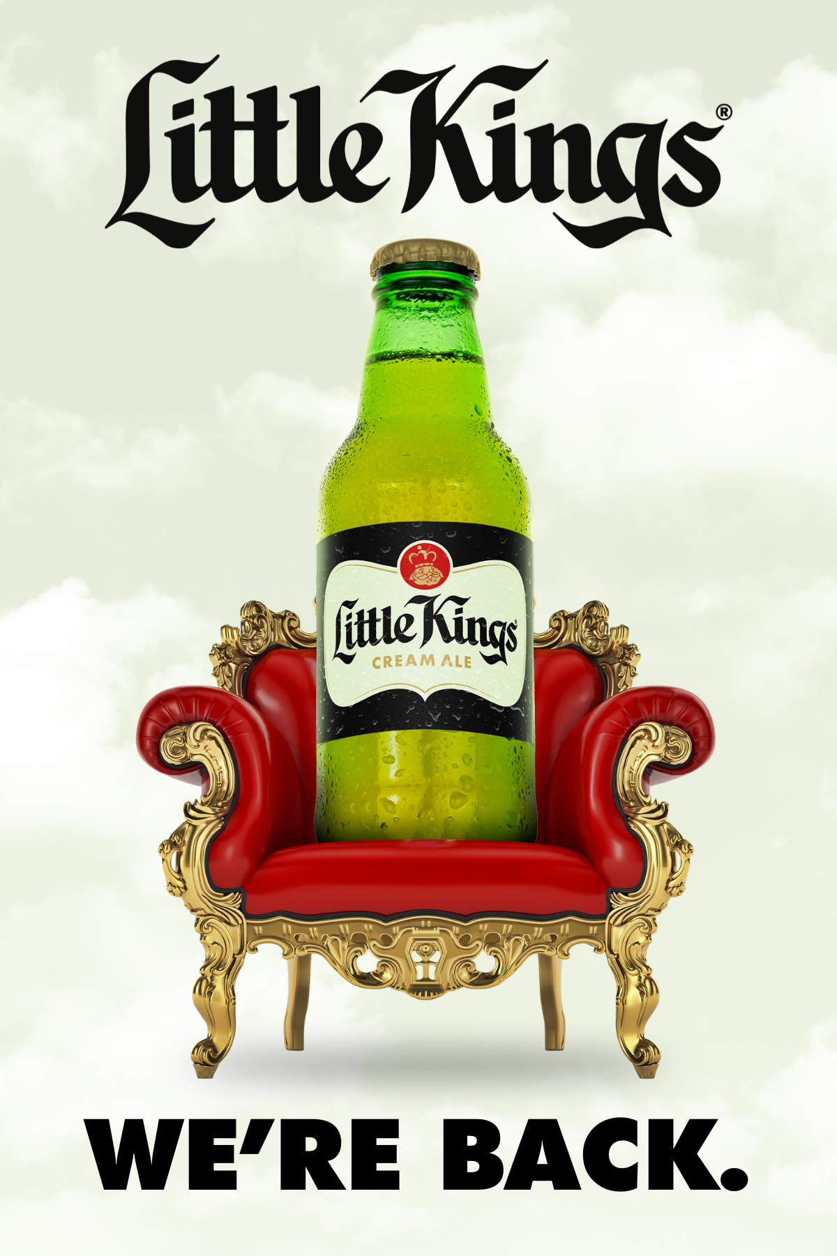 Text that reads "Your own Little World." Underneath the text is a Little Kings bottle of beer on top of the world.